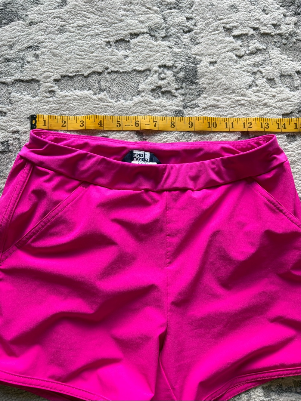 Lands' End Hot Pink Athletic Shorts - Picture 2 of 5